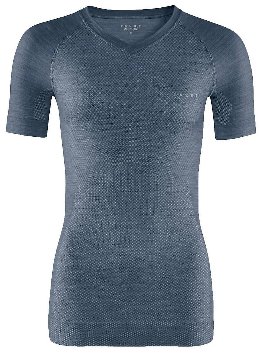 Falke Wool Tech Light Short Sleeved T-Shirt - Capitain Blue