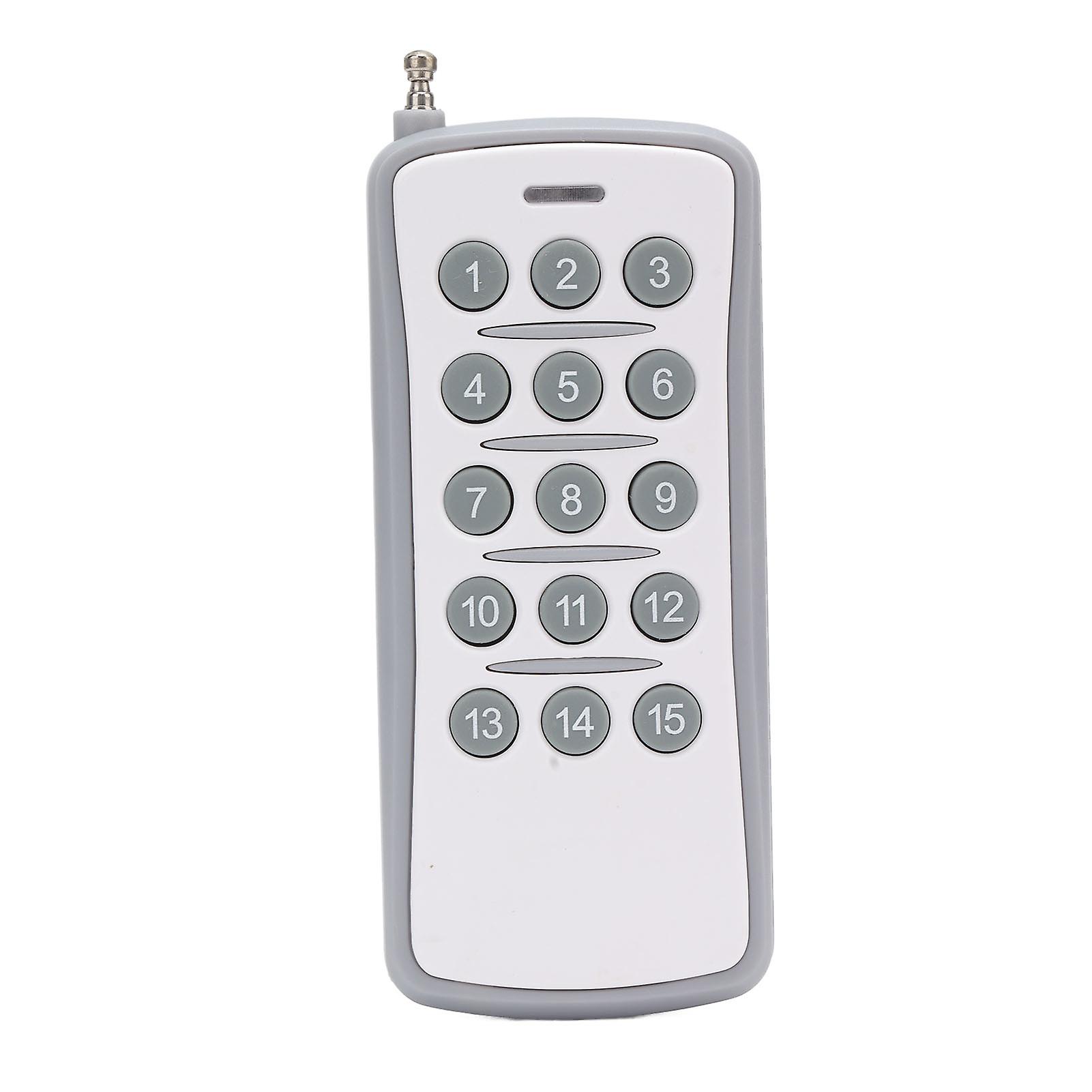 15-Key 433MHz Wireless Remote for Door and Light Control