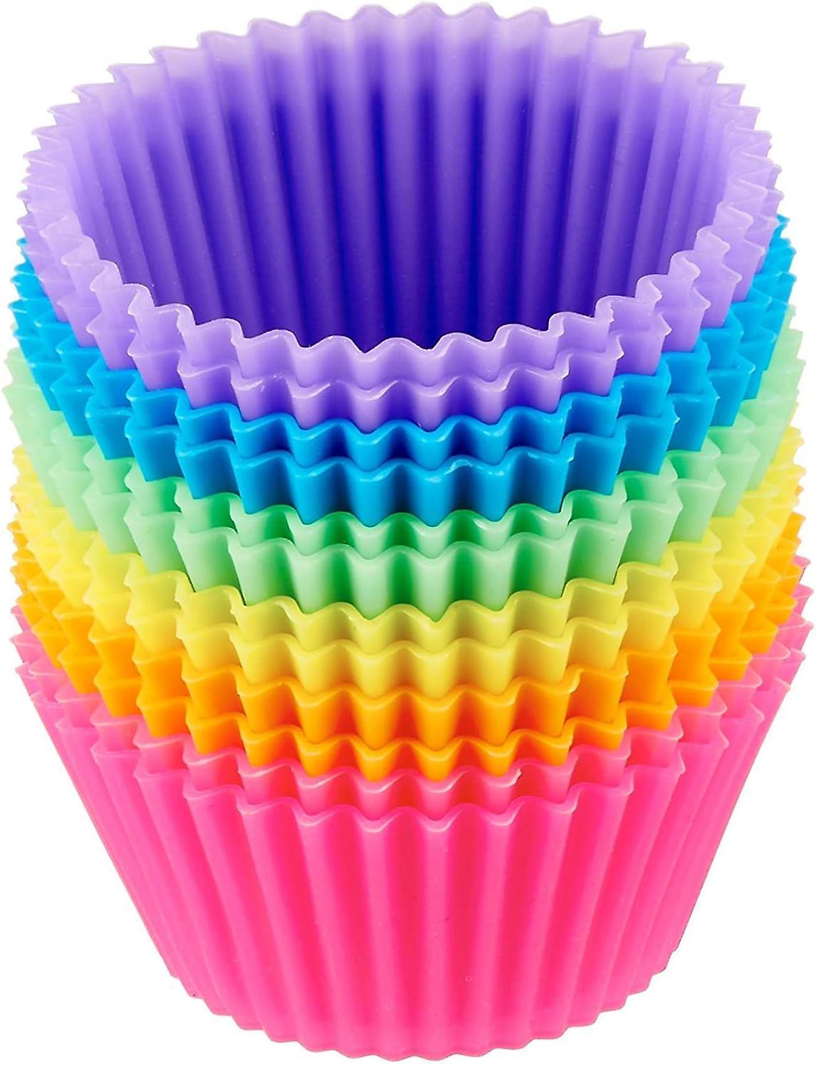 Reusable Silicone Baking Cups, Pack of 12