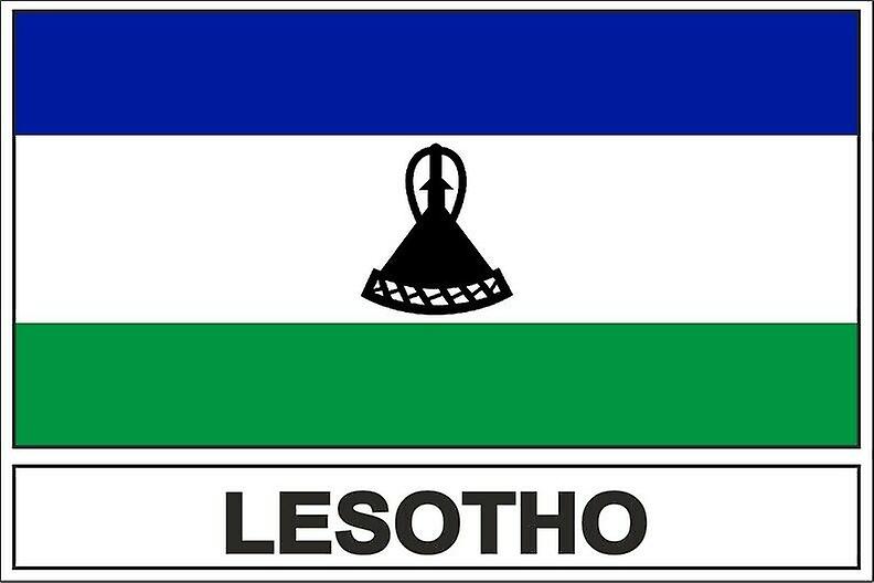 Stick sticker flag LS lesotho