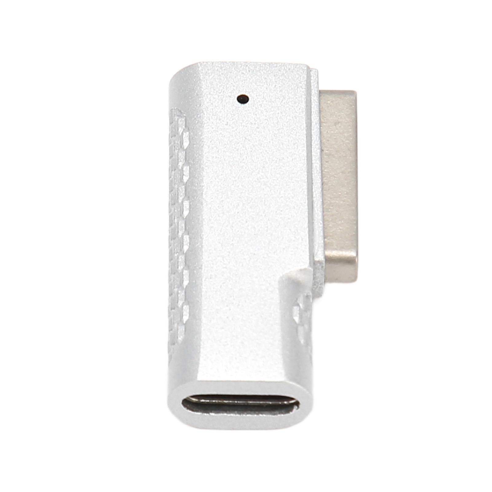 USB C to Magnetic T Tip Adapter for OS Laptop Pro Air Type C PD 100W Fast Charging USB C to for Magsafe2 Adapter with Indicator 