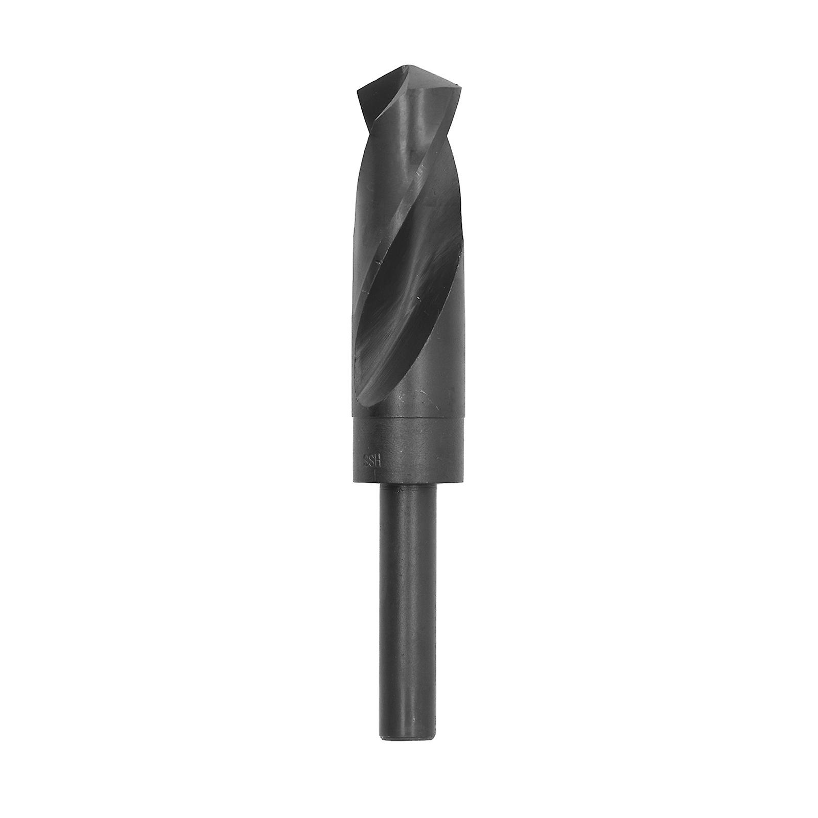 Twist Drill Bit High Speed Steel 1/2in Straight Shank 25.5mm Blade Drilling Tool Black