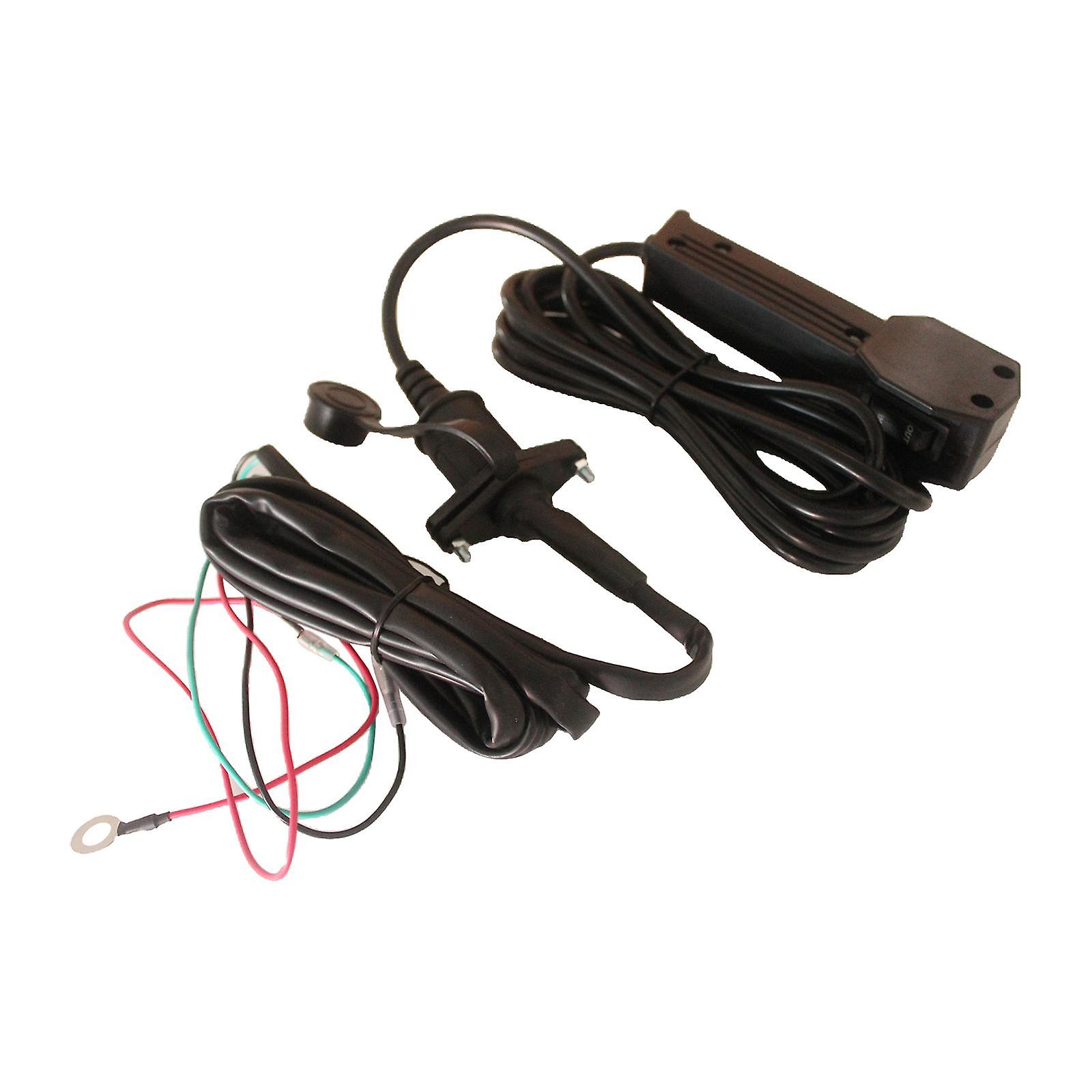 ATV Rocker Switch Remote Control Cable Conversion Upgrade Winch Kit Black