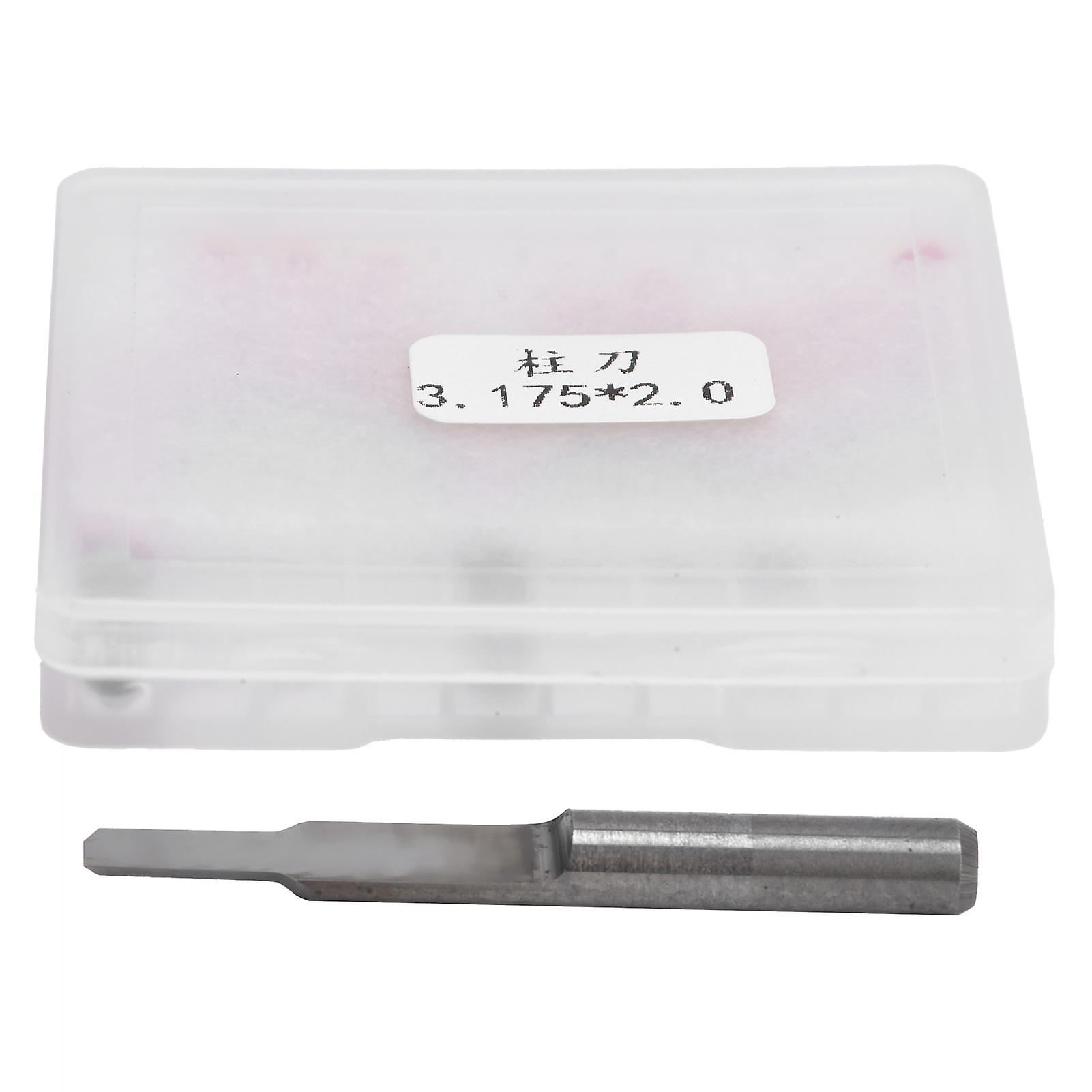 10Pcs V Shaped Engraving Bits 3.175x2x8mm Silver CNC Tool