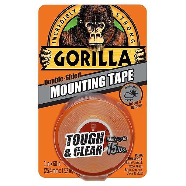 Gorilla Klar Monteringstape Lim, 1" X 60" Rull