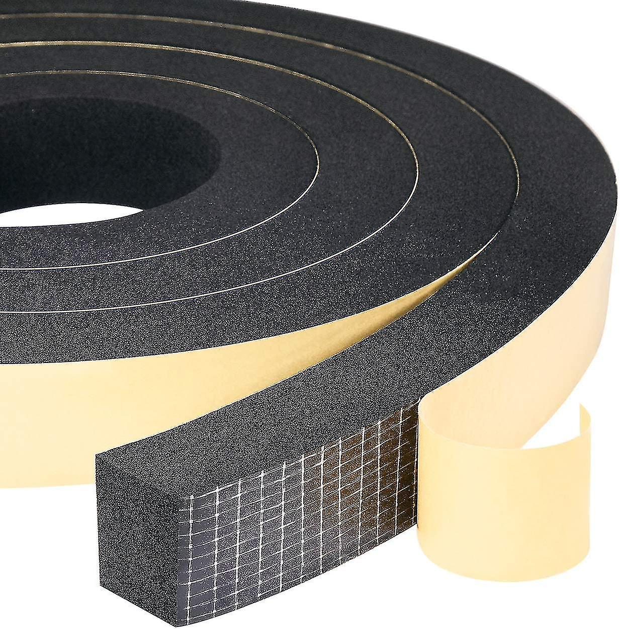 Bande de joint en mousse 2 rouleaux 25mm (w) x20mm (h) x4m (l) joint résistant aux intempéries antichoc anticollision Furnitu-HYJ
