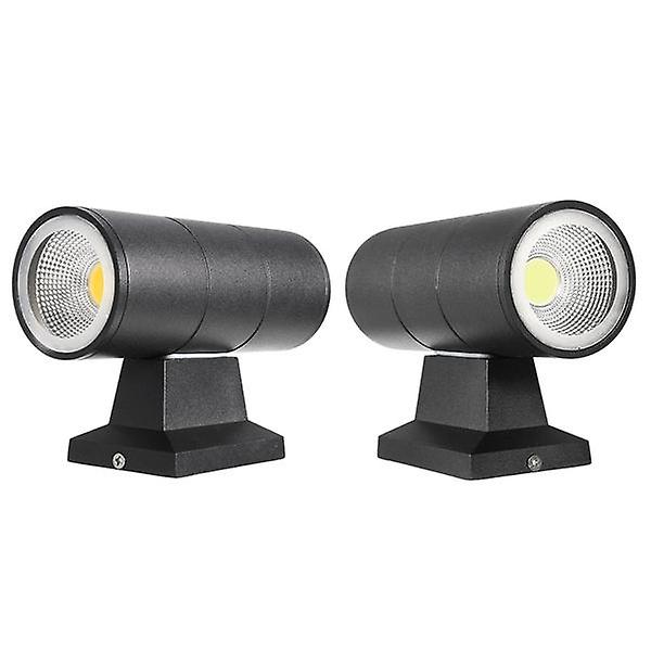 6W Up Down Dual Head Cob Led Wall Light Sconce For Indoor Outdoor Waterproof Lamp