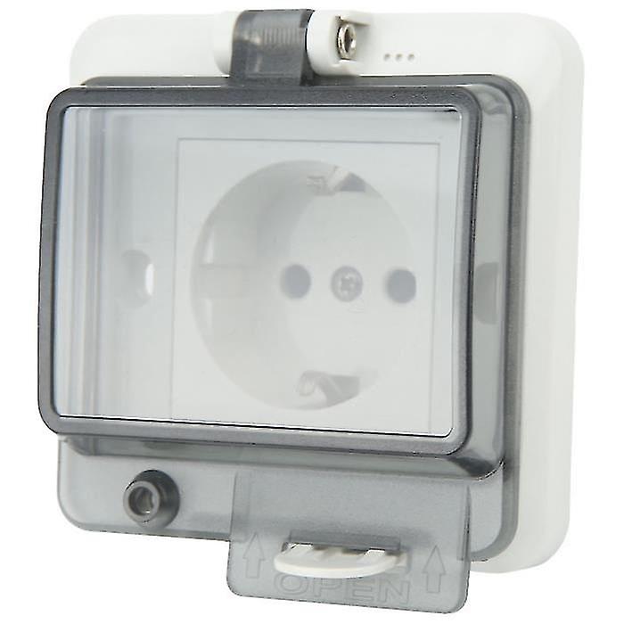 Waterproof Socket Eu Standard Ip66 Waterproof Wall Socket Concealed Wall Socket With Pc Shell 250v 1