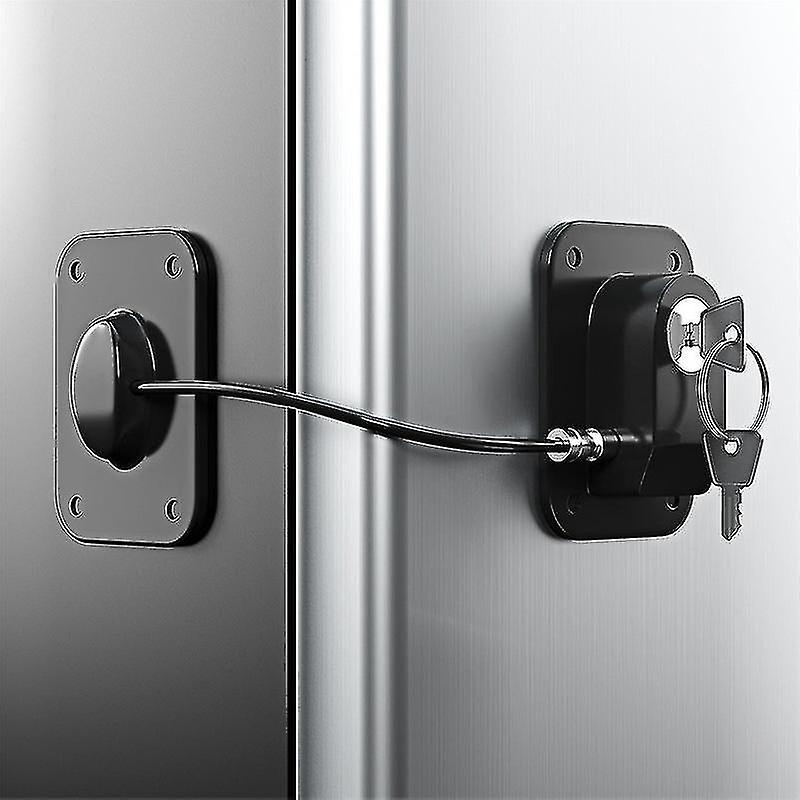 Refrigerator Lock, Fridge Lock With Silicone Wire Protection Fridge Locks