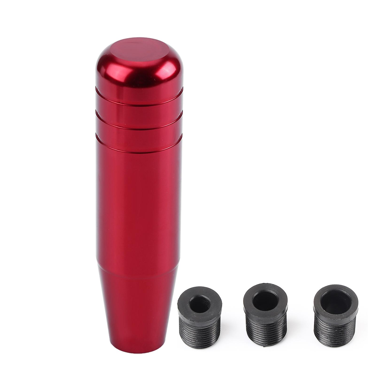 Universal Aluminum Alloy Car Gear Shift Head Handle Shifter Lever 13cm Red