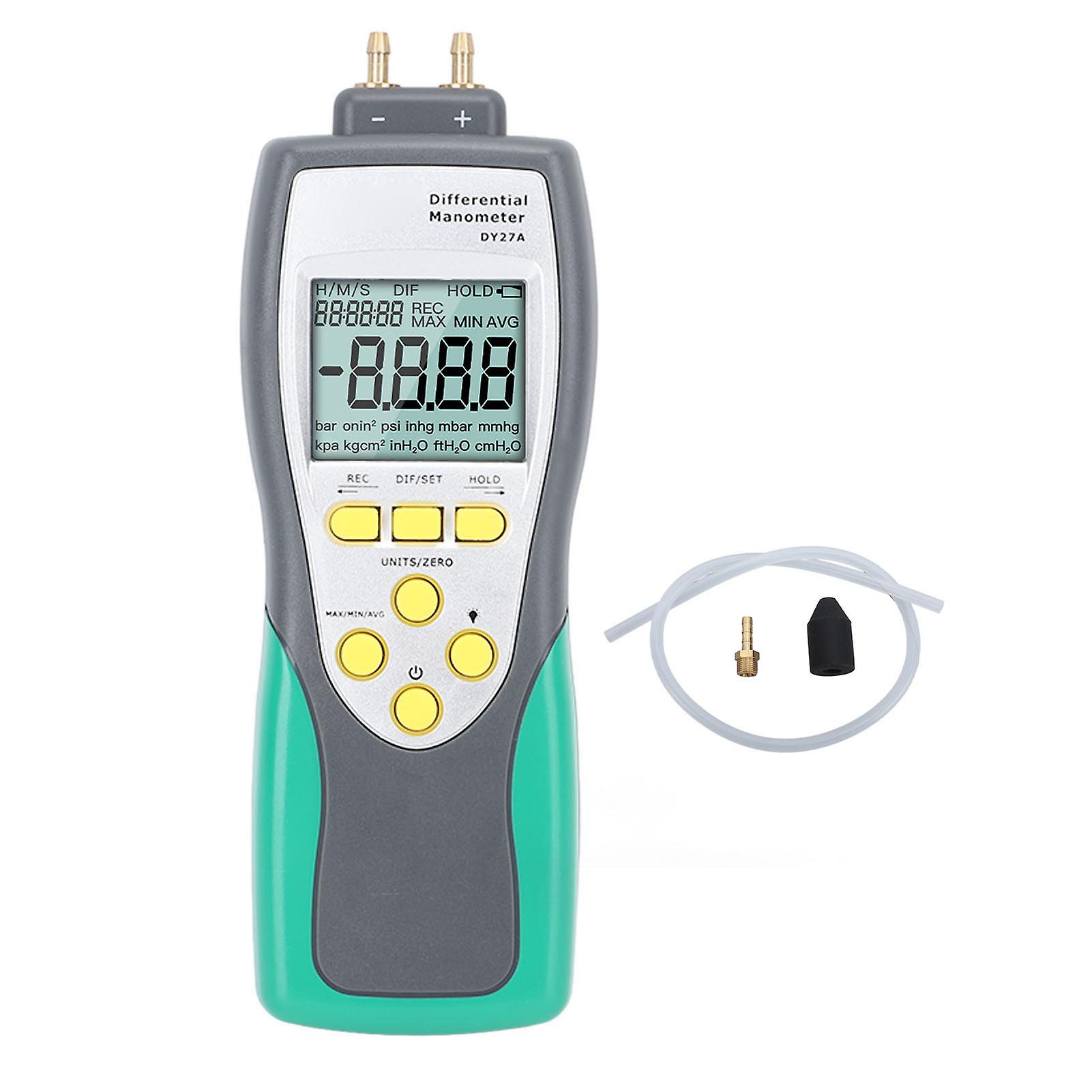 2.413 bar Digital Pressure Gauge High Accuracy Sensitive Fast Measurement Gas Pressure Tester for Brake Vacuum Pump Gas Pipeline