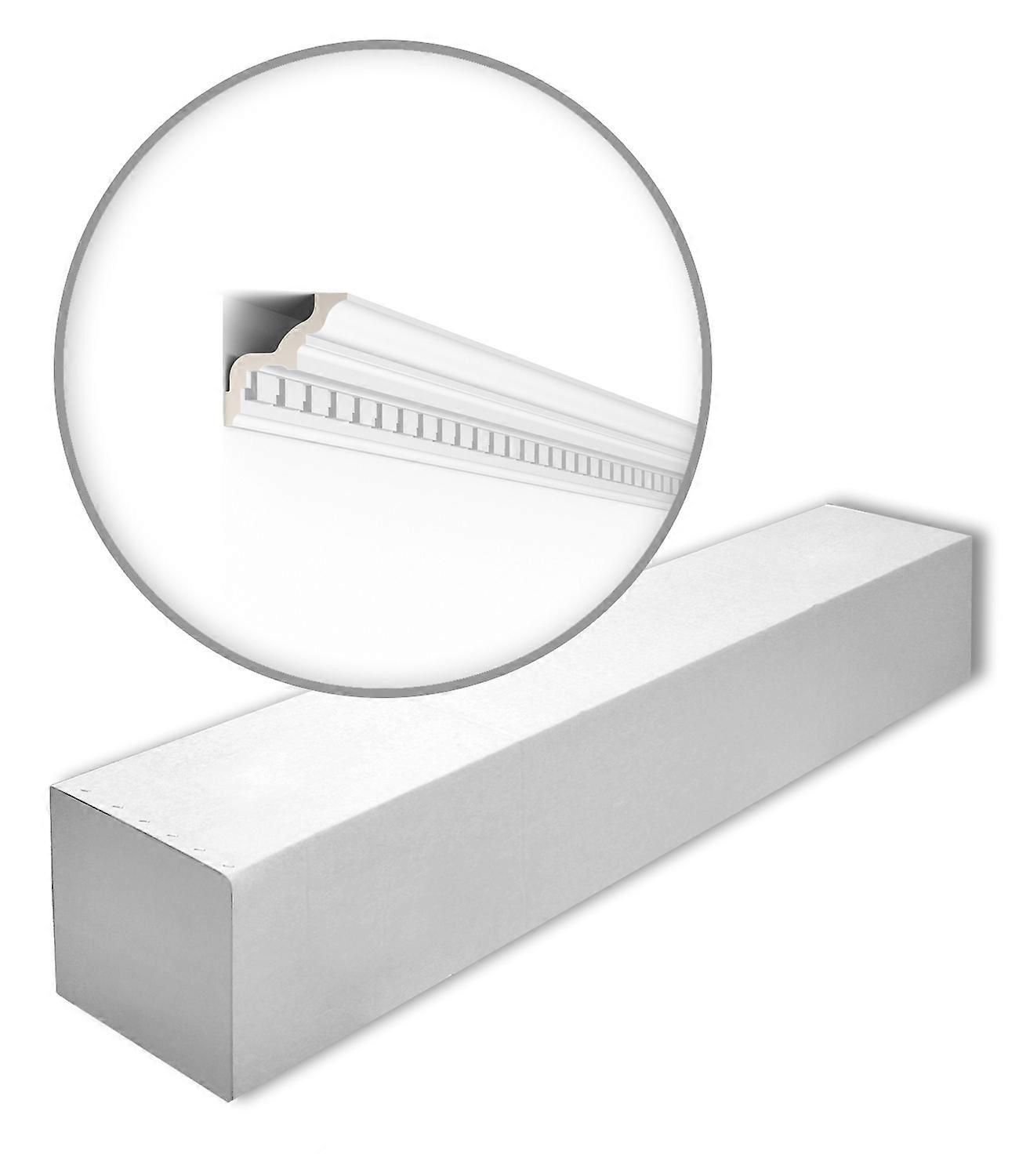 NMC 10 x Cornice moulding Z2-box 20 meter ARSTYL Rigid polyurethane foam 200 cm white pre-primed