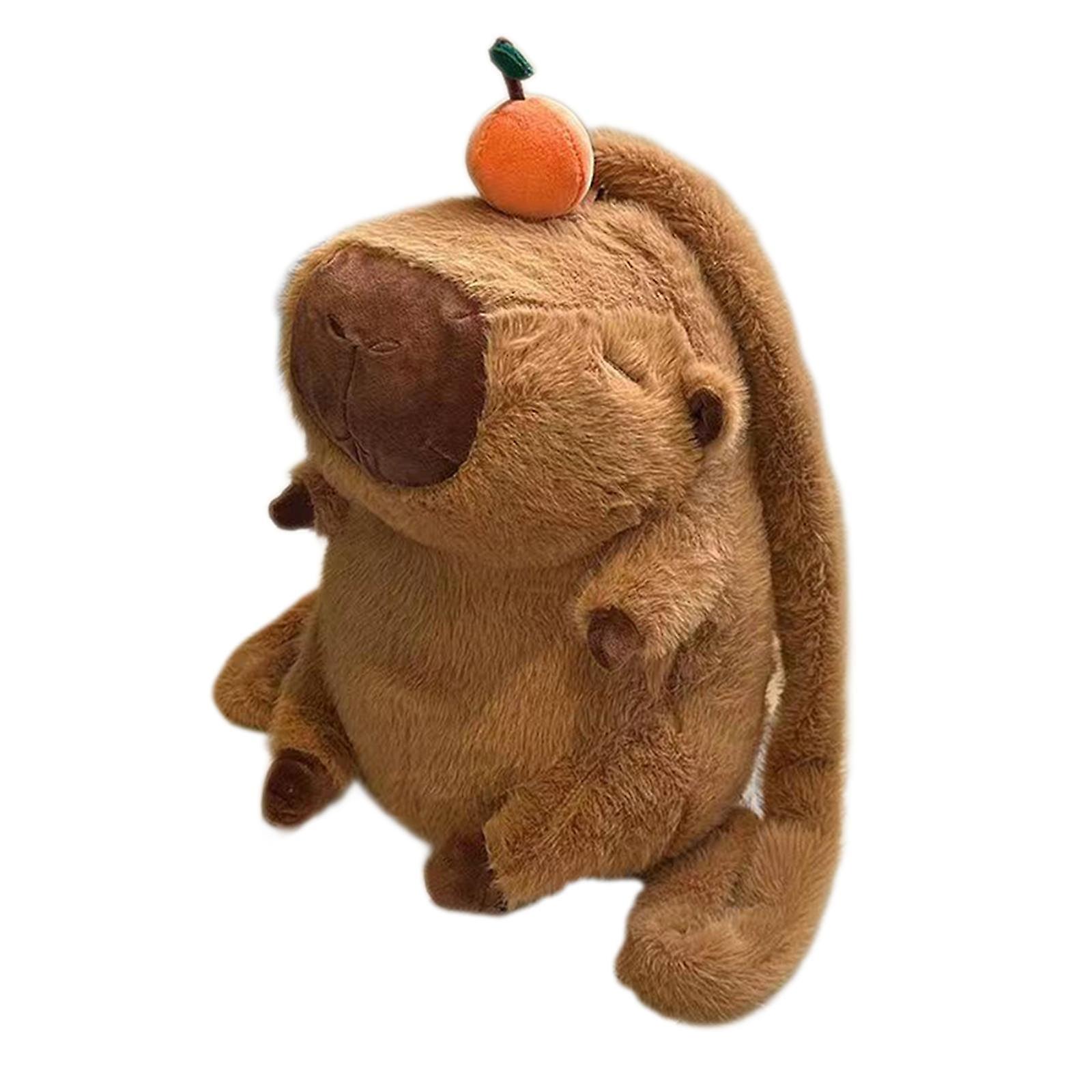 Sac à dos Capybara en peluche Mode Mignon Décontracté Grande Capacité Sac En Peluche Sac De Livre