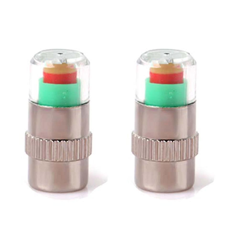 1/2/4pcs Car Tire Pressure Indicator Tire Pressure Gauge Indicator Alert Monitoring Valve Cap Sensor
