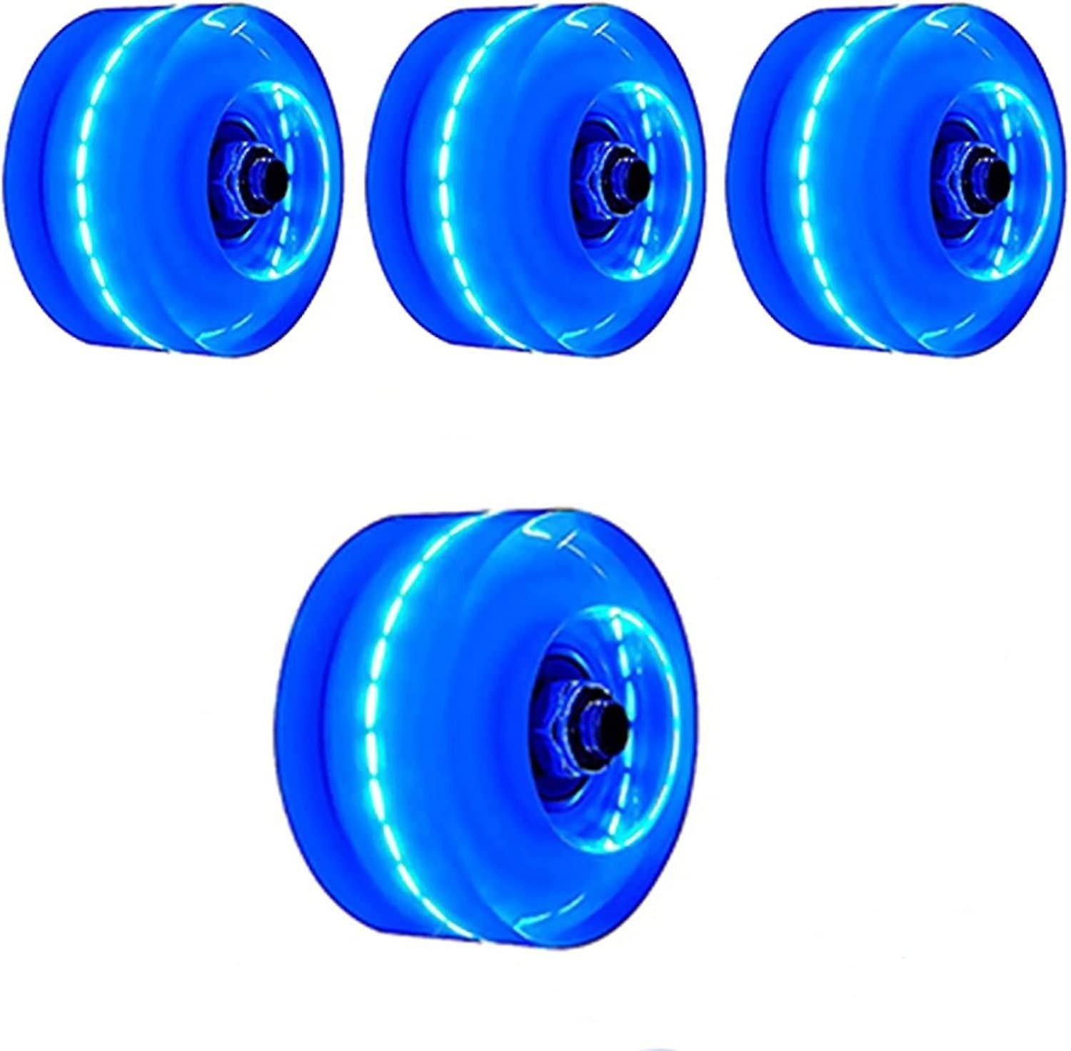 Roller skate wheels luminous skateboard wheels double row roller skating low noise rotation wear-res