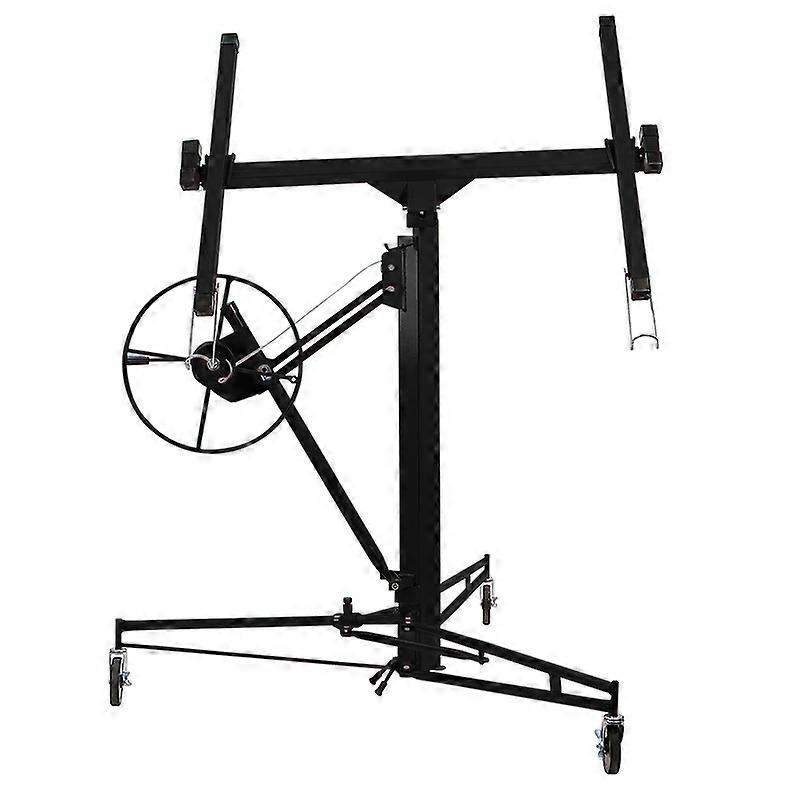 16FT Rolling Drywall Lifter Panel Hoist Jack Tool,Black
