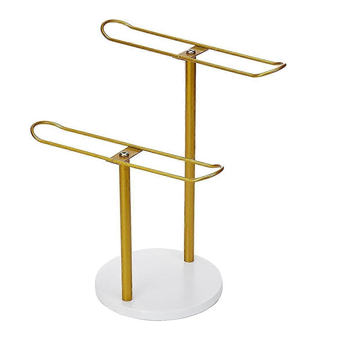 2 Lags Pandebånd Holder Arrangør, Hårbøjle Display Stativ Pandebånd Arrangør Opbevaring Hår Reb Acc