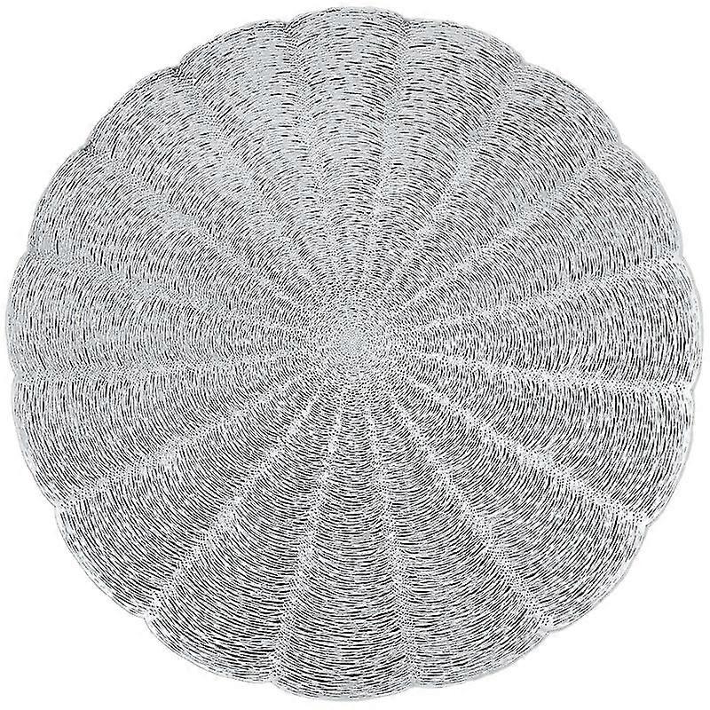 6pcs Sets de table ronds pour table à manger Sets de table creux pour la décoration