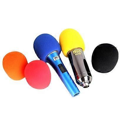 10pcs Colorful Wireless Microphone Windproof Cotton, Handheld Microphone Sponge Cover, Microphone Windshield Foam