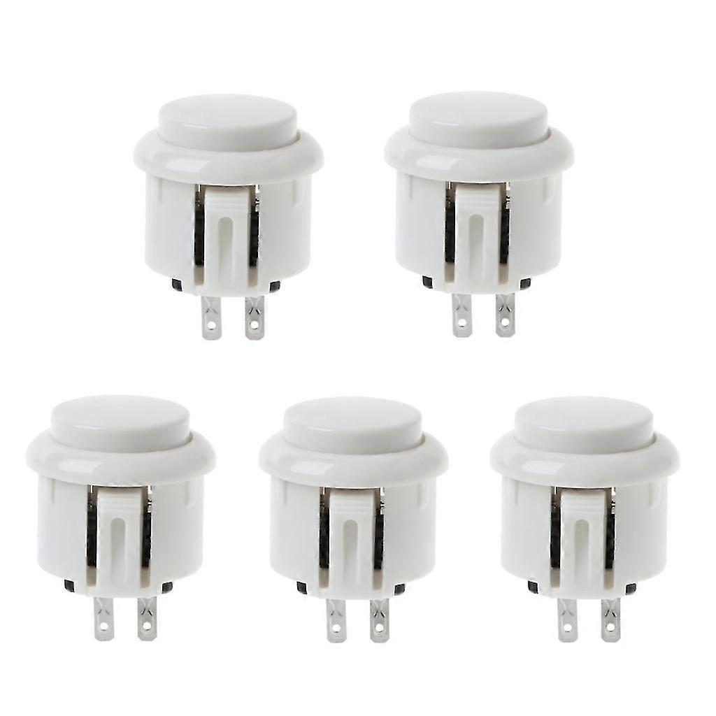 5pcs 24mm Arcade Game Round Button Diy Arcade Controller For  Jamma Mame
