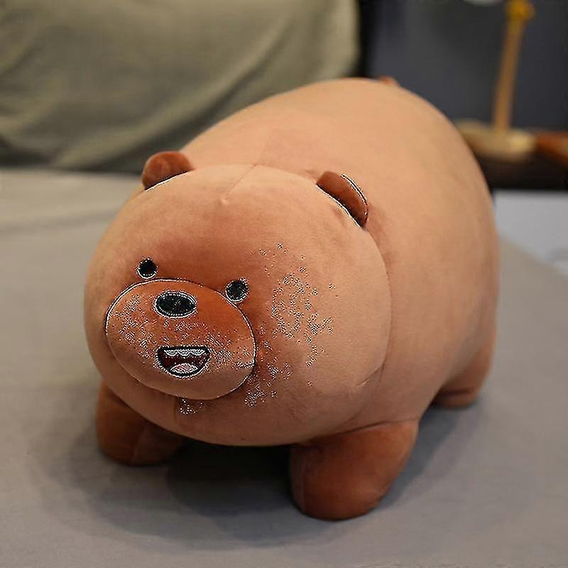 We Bare Bears Plush Doll Ice Bear/grizzly/panda Stuffed Toy The Three Bare Bears Cartoon Figure Cushion Ornament For Kid New