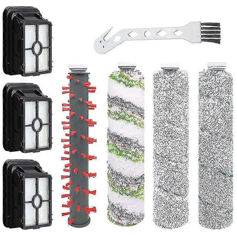 Brush Rolls Filters Set For Bissell Crosswave Cordless Max 2554a,2590