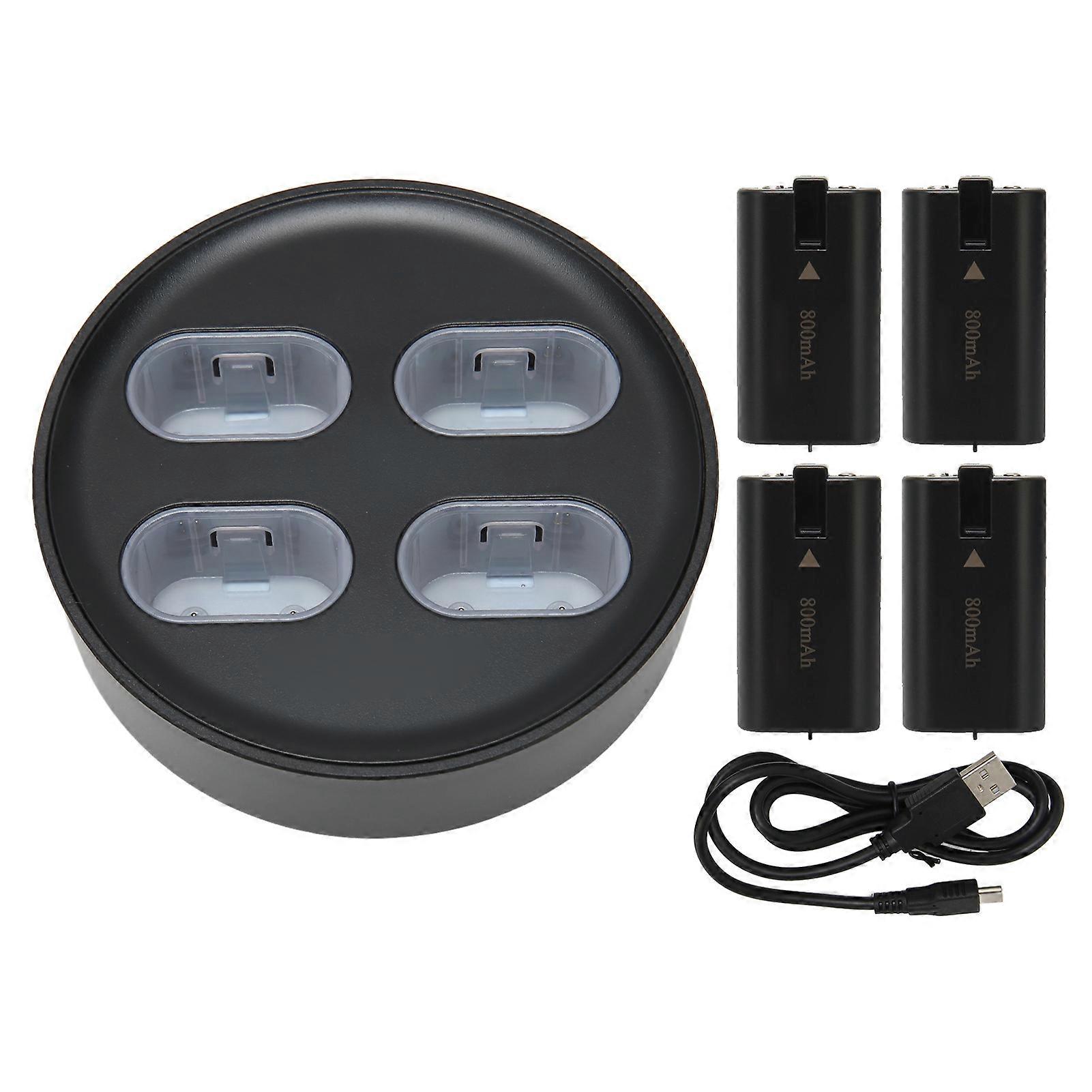 for Xbox One Controller Battery Pack Charger 4x800mAh Charger Station Rechargeable Battery Pack for Xbox One S X NO.0202