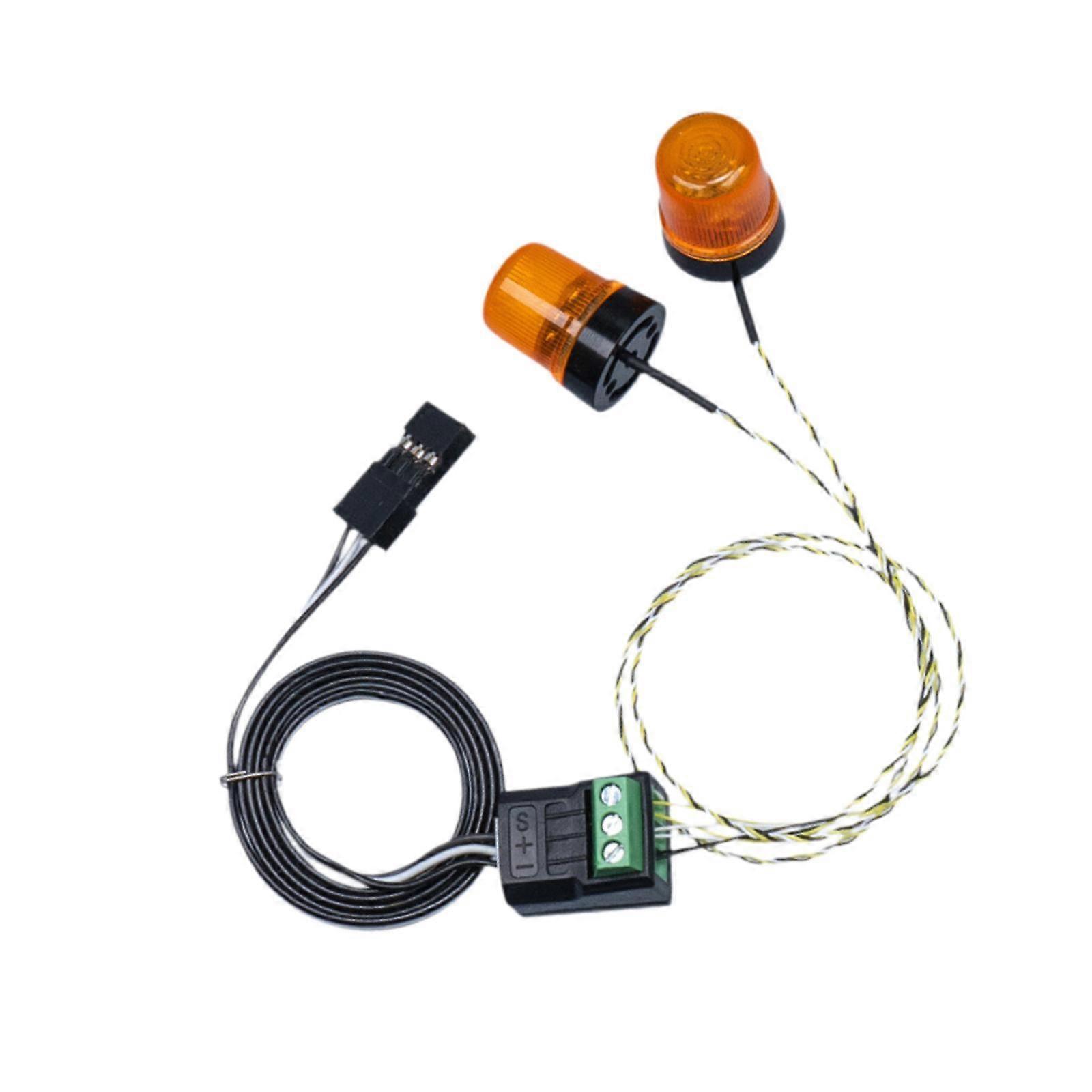 2Pcs RC Car Warning Light Replacements Alarm Lamp 1/14 for Tamiya DIY RC Car