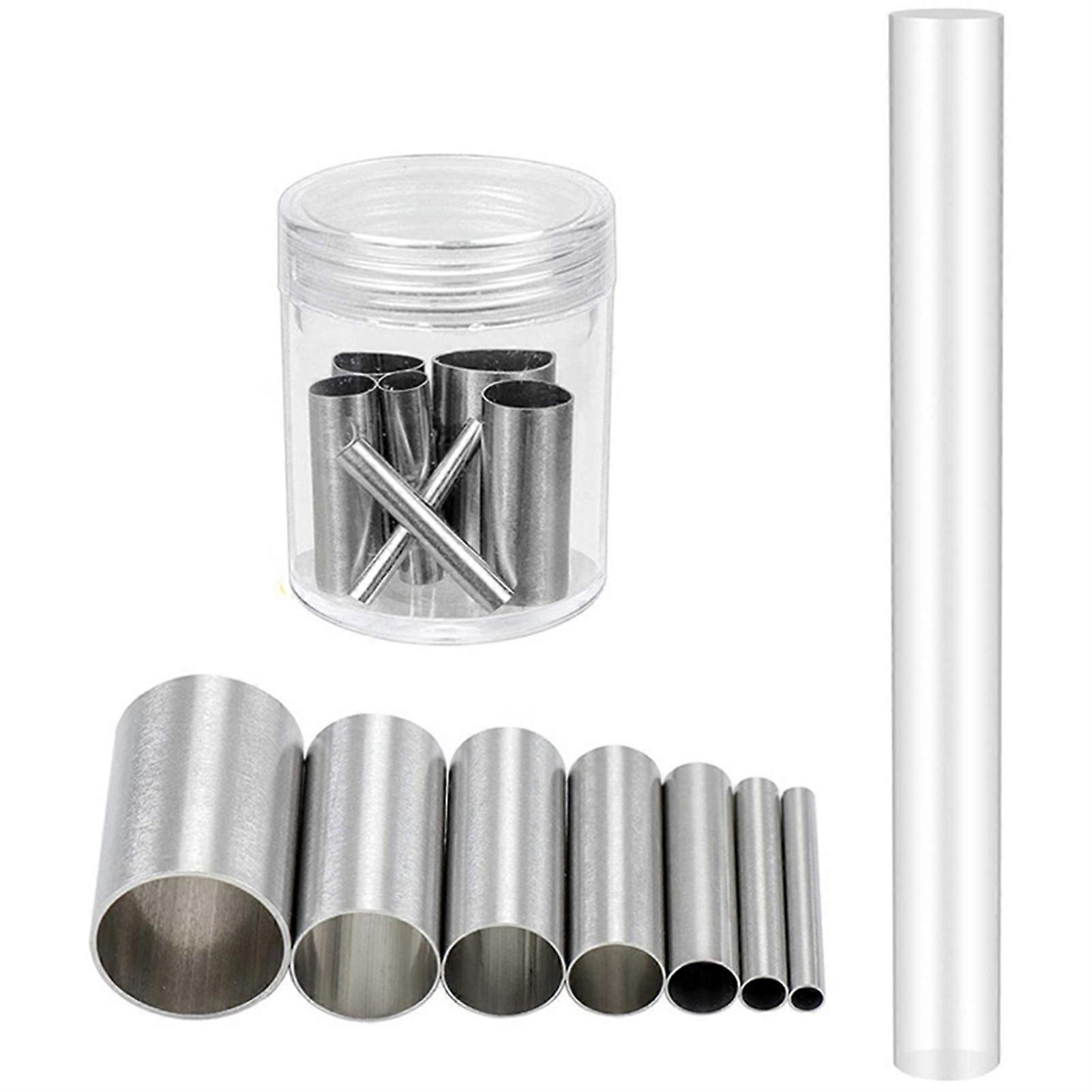 8pcs Ceramic Tool Set Figure Cutting Round Metal Tools Soft Clay DIY Tools