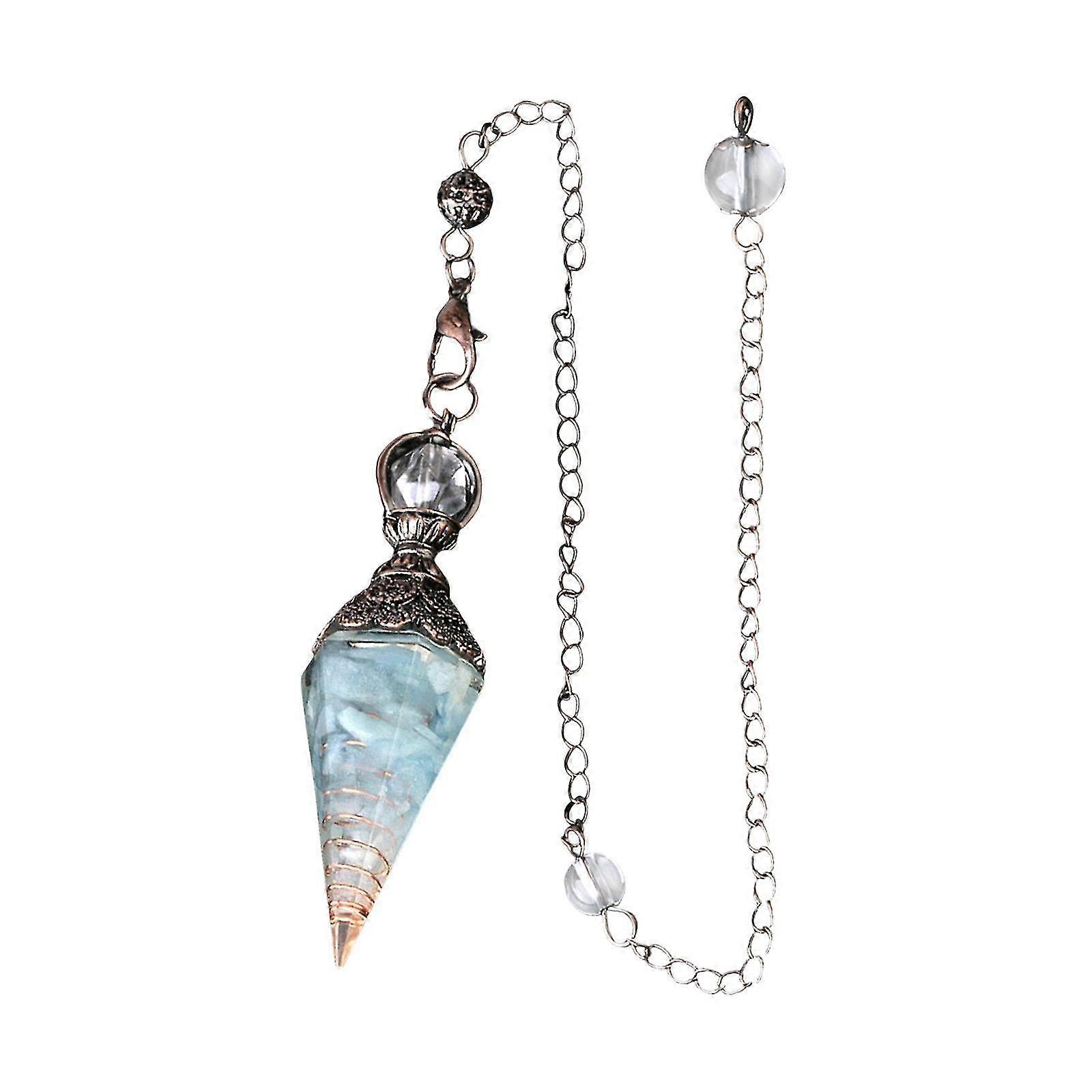 Crystal Pendulum Natural Stone Pendulums Pendant For Divination Dowsing