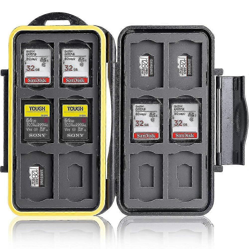 1 Pcs Le-48 Slots Memory Card Case, Card Holder For 12 Sd & 12 Tf