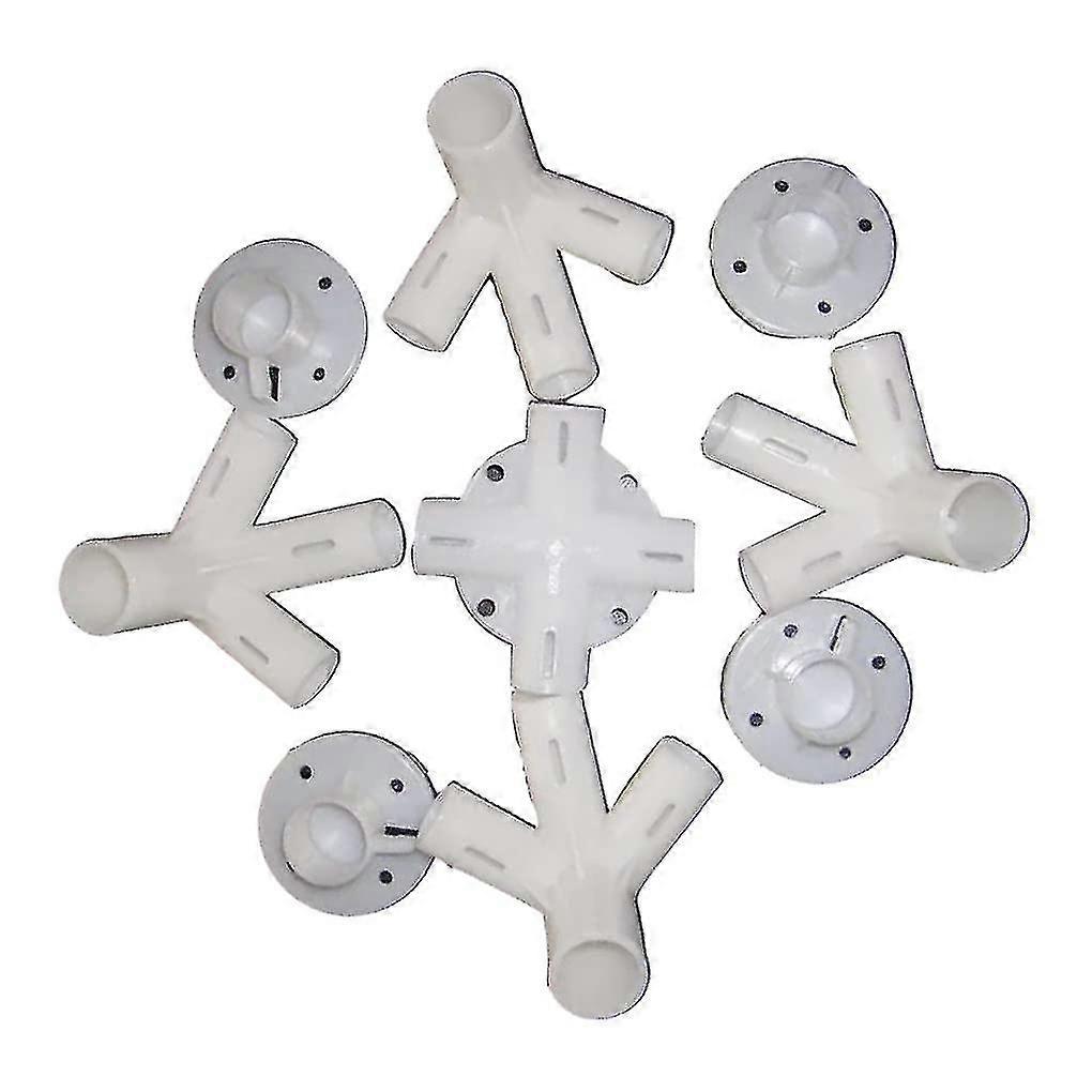 Sufficient Plastic Straight Elbow Connectors Canopy Awning Tent Replacement Part Joint Pipe 5-way Crossed