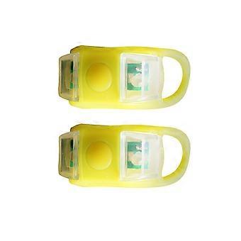 2pc Mountain Bike Clip Light With Insulating Sheet Bicycle Reminder Light