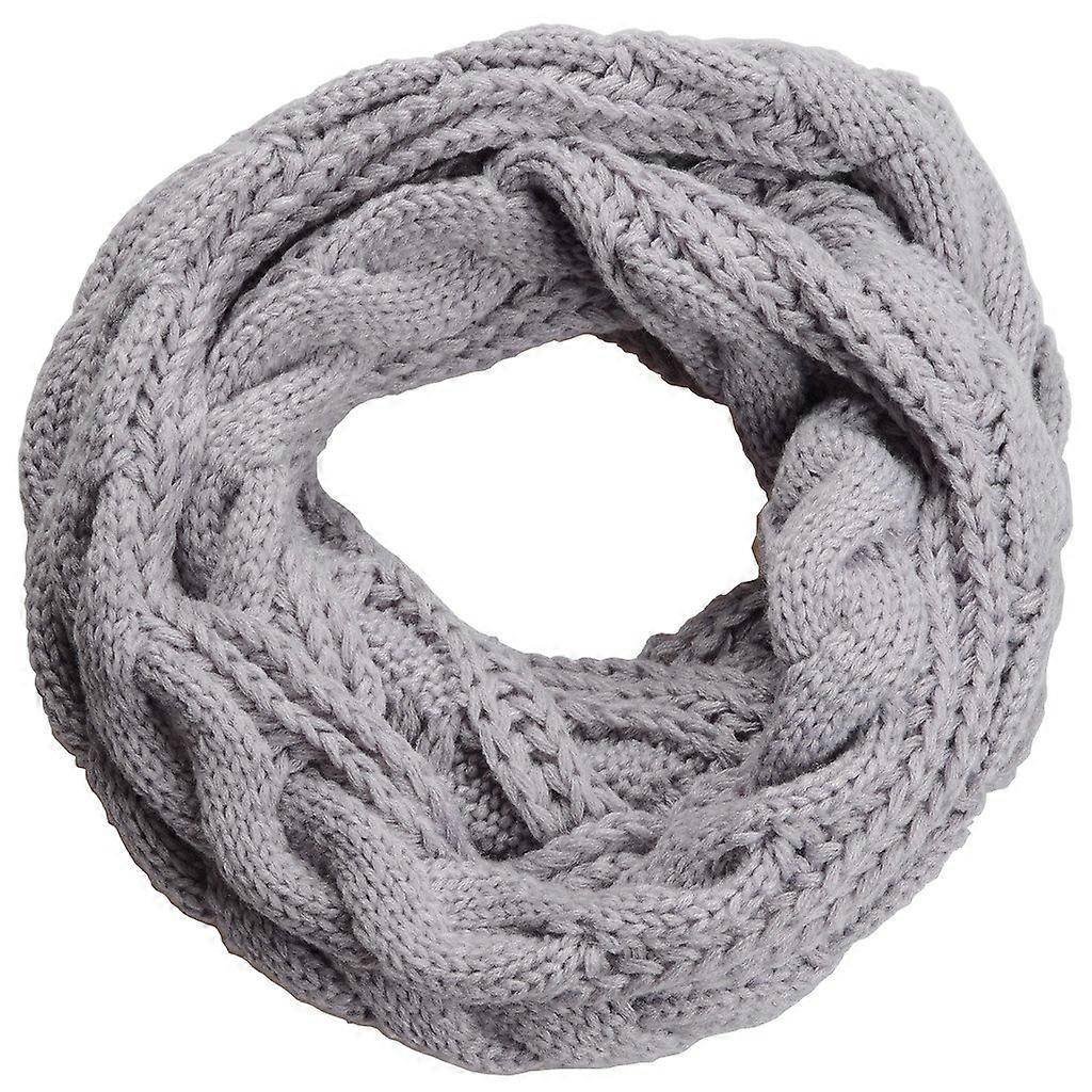 Womens Knit Infinity Scarf Circle Loop Warm Fashion Thick Ribbed Scarf