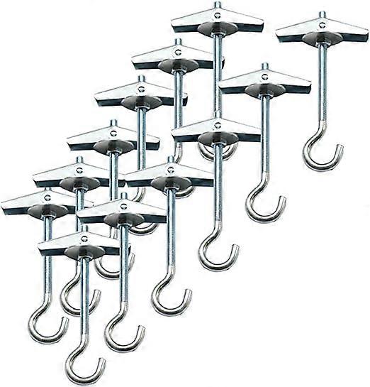 Ceiling Hooks 12 Packs Spring Toggle Wing Bolts Wall Fixing Ceiling Hooks Heavy Duty Pothook