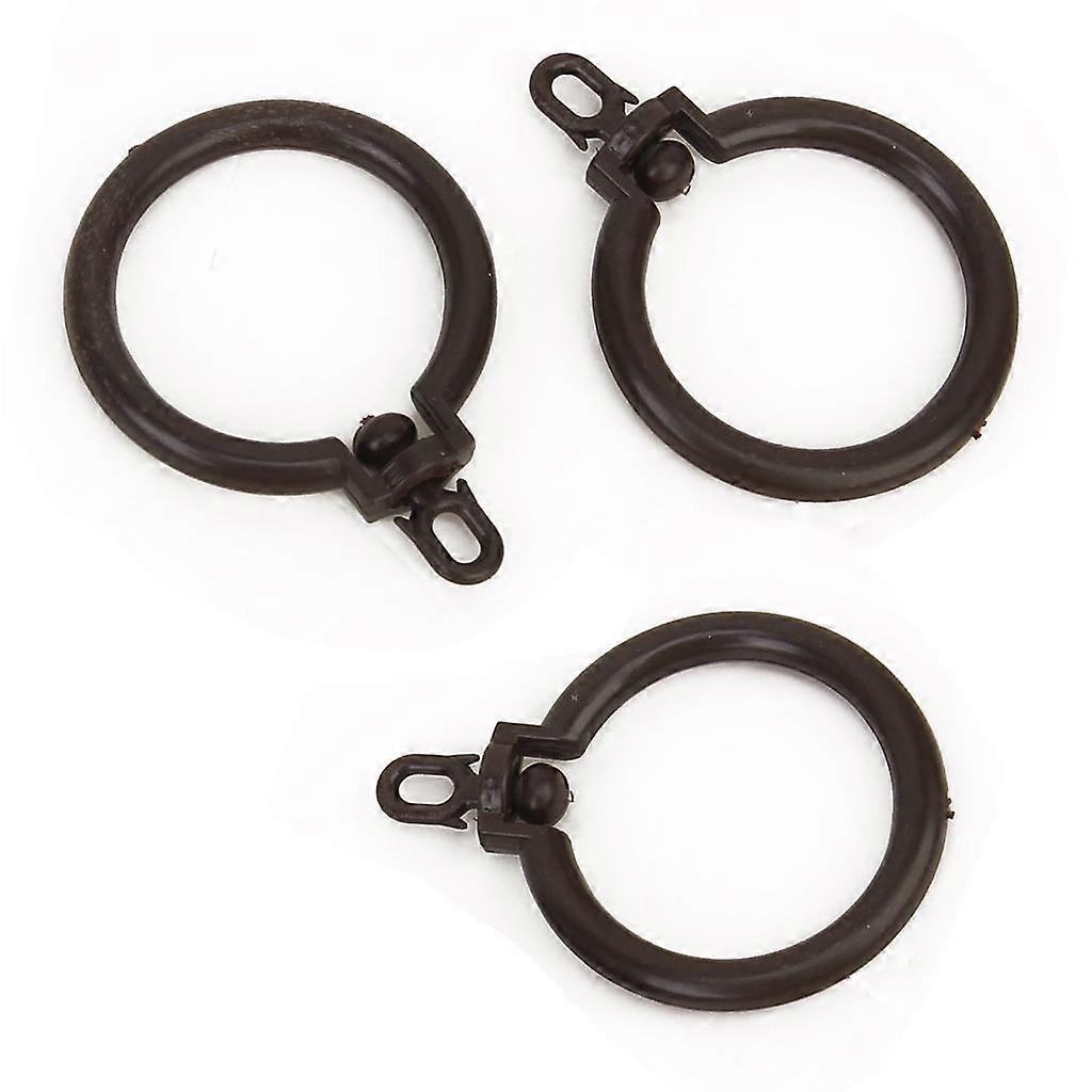 Gardinstangringer med øye 3 stk kaffe