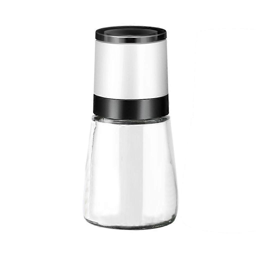 Salt & Pepper Grinder Adjustable Coarseness Spice Herb Mill White