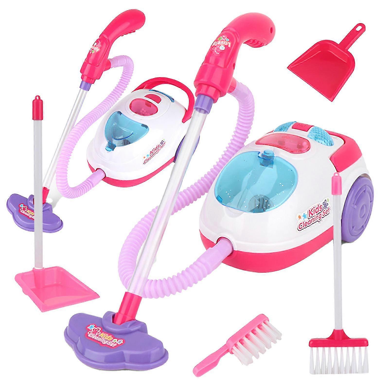 Simulation Vacuum Cleaner Play House Cleaning Toy Set With Sound And Light