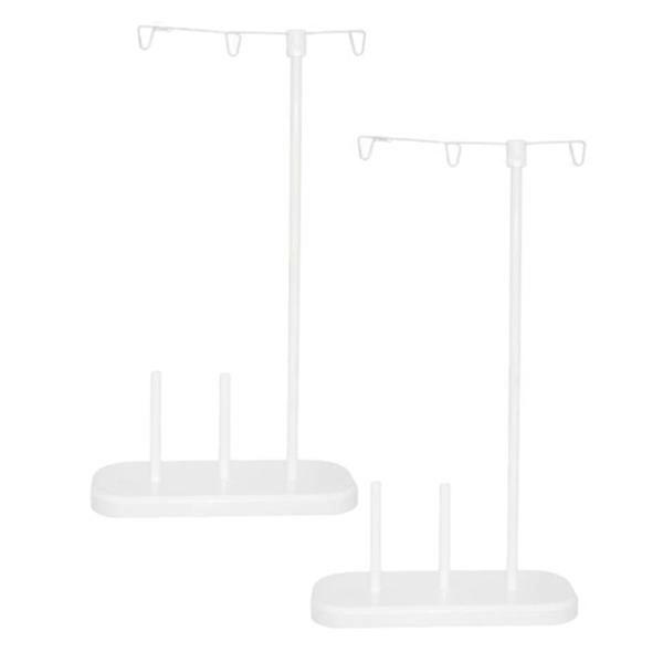 2pcs Household Steel Sewing Machine 2 Cone Spool Thread Stand Holder Sewing Tool