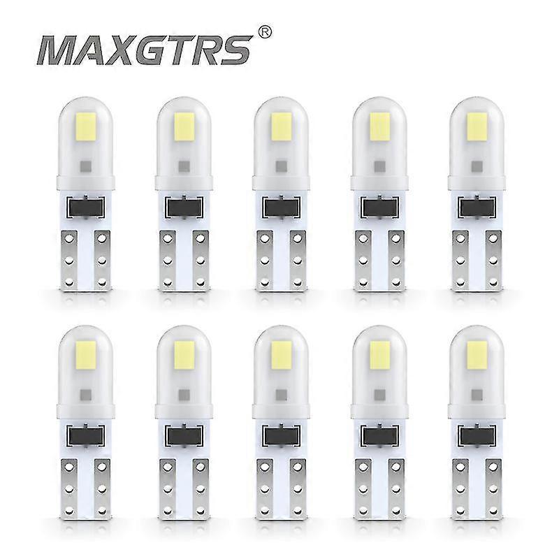thumbnail image 2 of 5 Or 10x T4.2 T3 LED Bulbs – Car Interior Wedge Dashboard Indicator Lights, 4300K 2 of 5