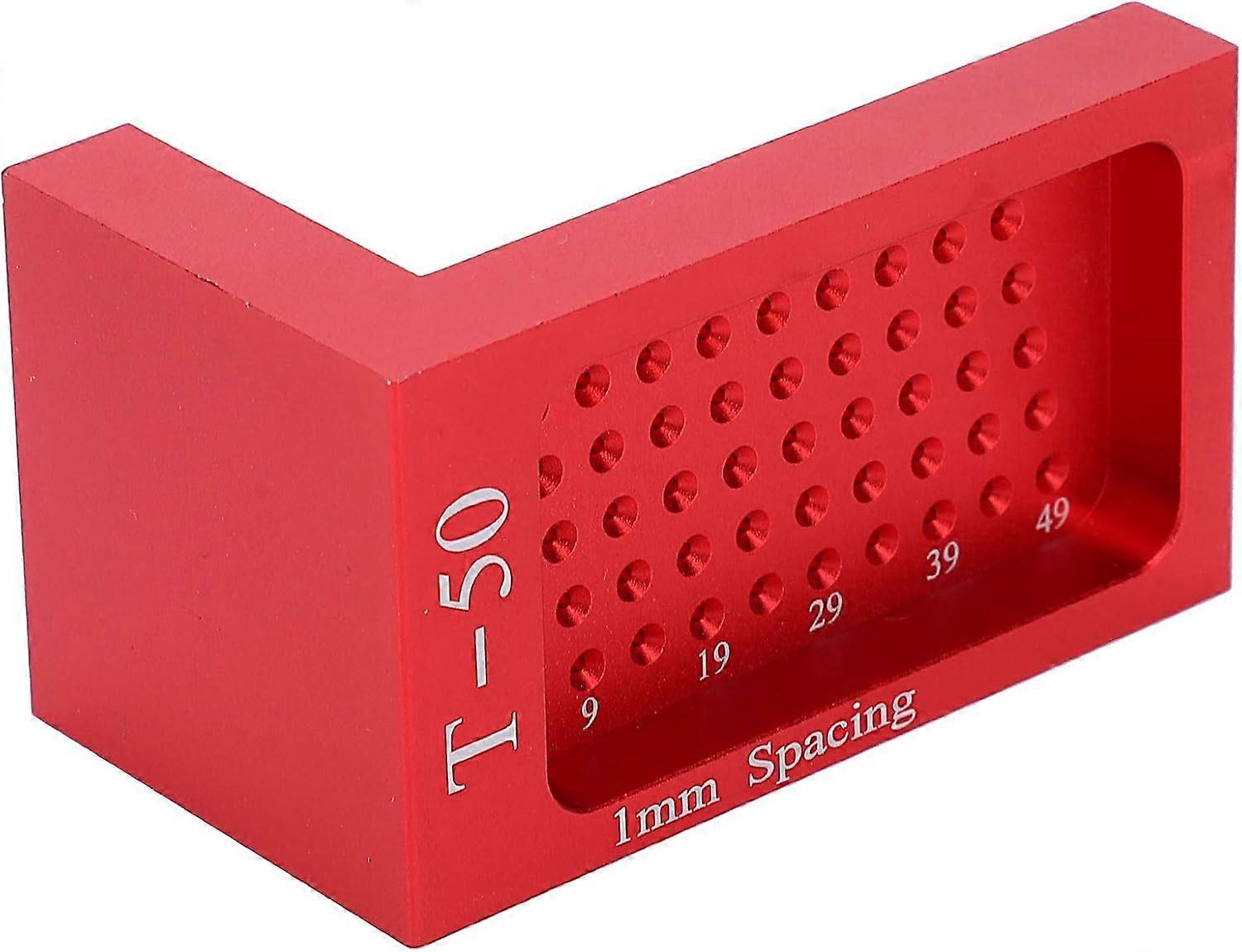 Precision Woodworking Ruler, Measuring Instrument T Type Scribe Mark Measuring Tool for Wood Aluminum Precision Cross Calibration Ruler GROOFOO