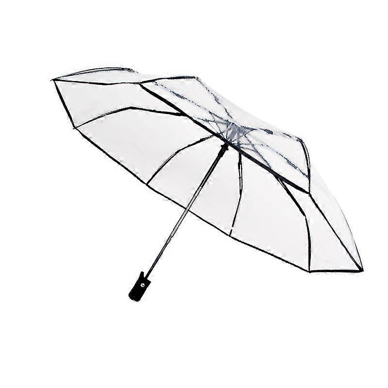 Clear Canopy Automatic Open Foldable Umbrella