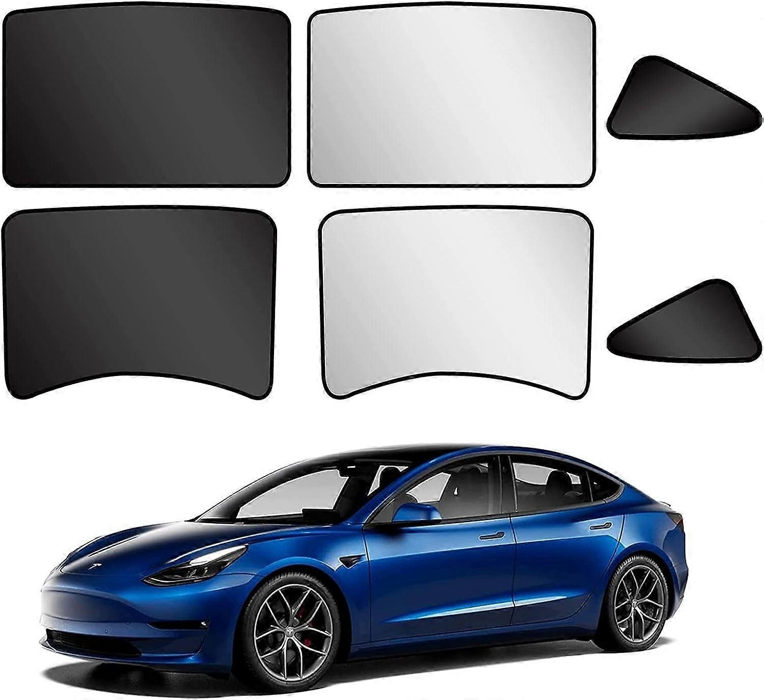Car Sunshade for Model Y 2021 2022 2023, UV Rays Sun Visor Protector Front Rear Window Sunshades Car Windshield Sunshade Side Windows Sunshade