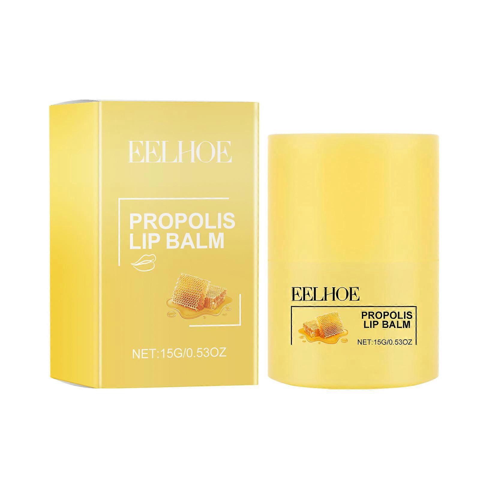 nice Honey Lip Butter Balm Propolis Baume et masque de nuit hydratants Prévention de l’humidité longue durée Soin des lèvres de sommeil sec et craquelé Exfoliation