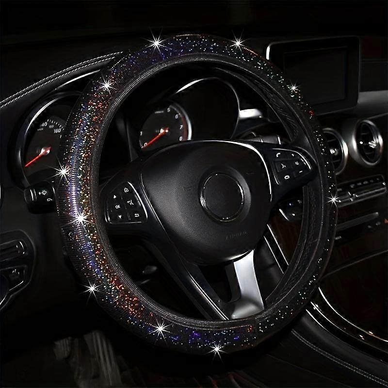 Car Sequin Bling Steering Wheel Cover, Four Seasons Universal For Cool Car Steering Wheel Protector