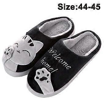 cartoon lucky cat slippers winter cotton slippers thick-soled slippers