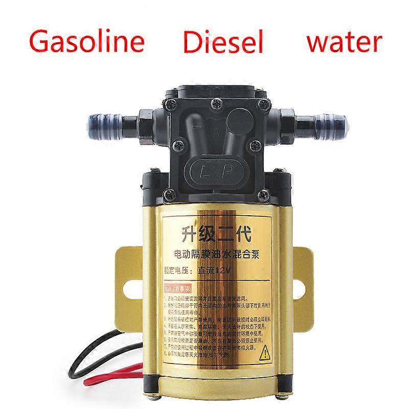 12V 24V electric gasoline diesel Water oil pump 2m tube 4m power cord high-power universal self-priming pump