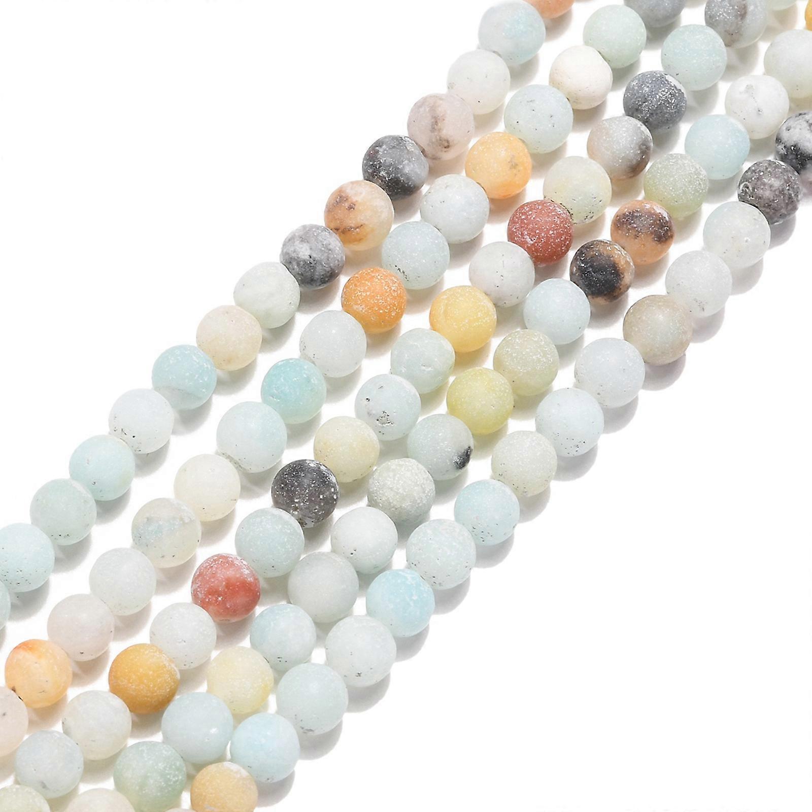 4mm round natural beads
