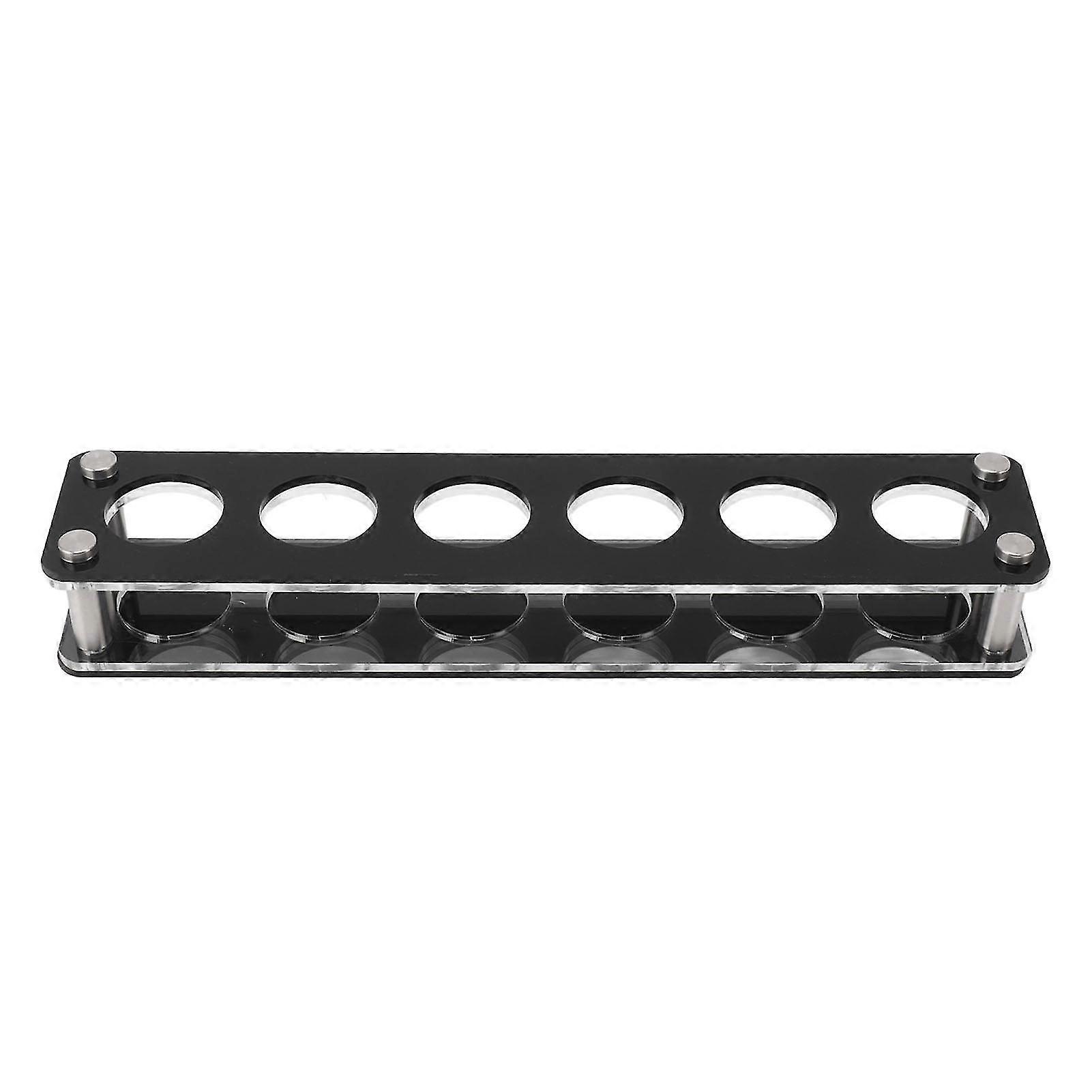 Acrylic Wine Bottle Display Holder - Decorative Rack for Home Bar (1X6)