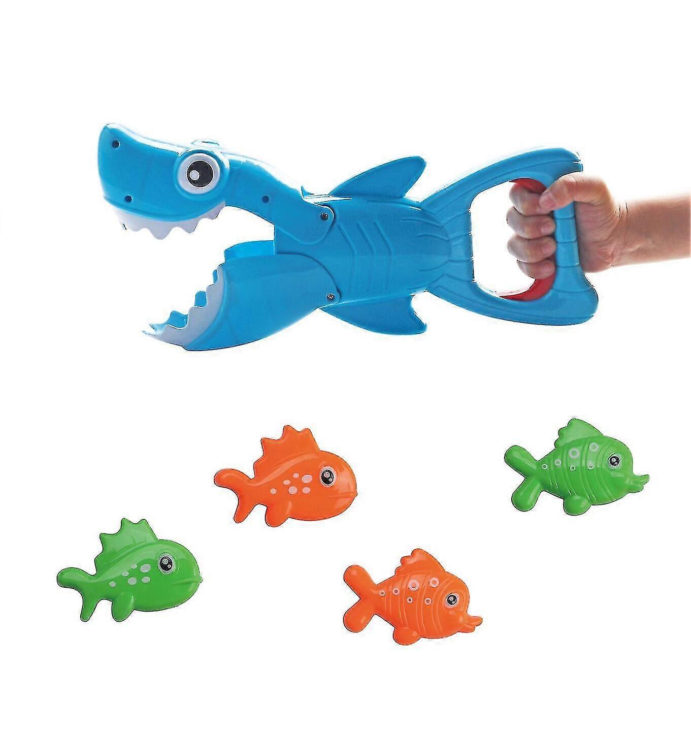 子供の入浴と水教育玩具、サメは小さな魚をキャッチし、水のおもちゃで遊ぶ